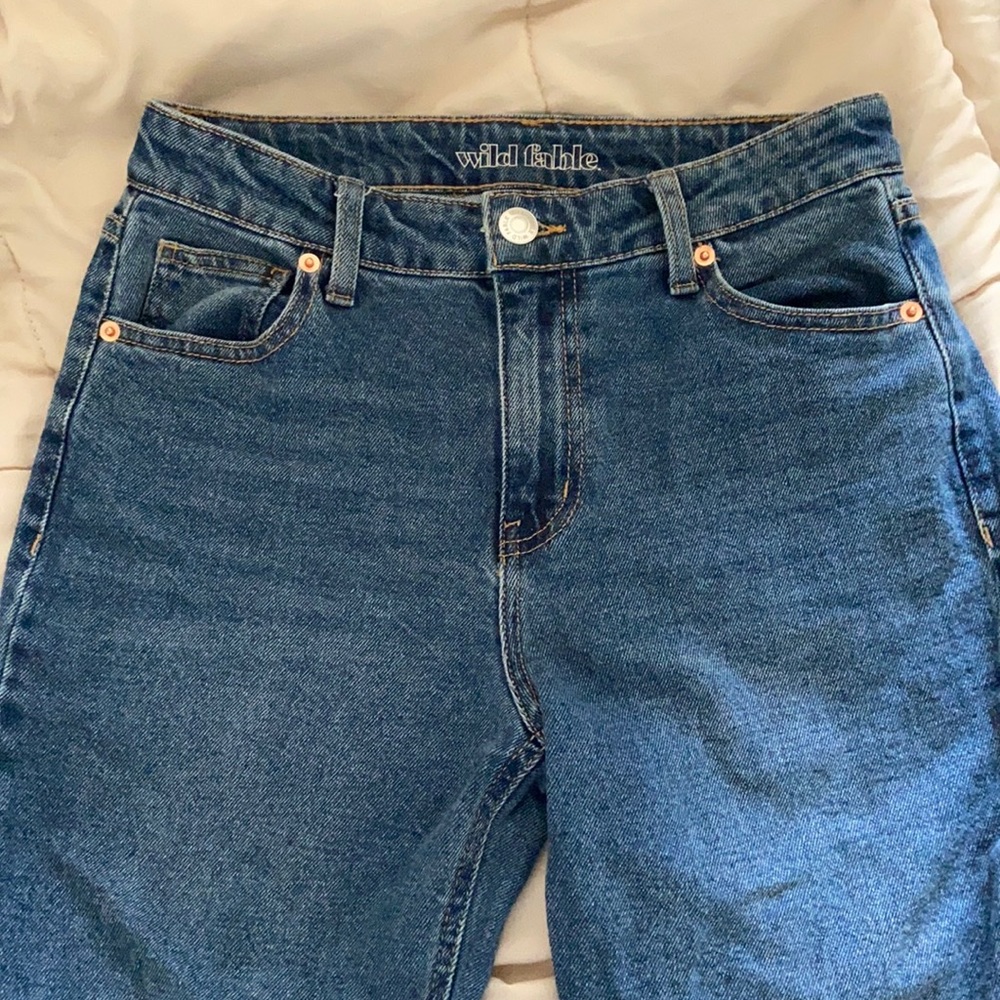 Wild Fable High Rise Straight Leg Ankle Jeans